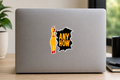 Anyhow Chicken Logo Sticker — 3"
