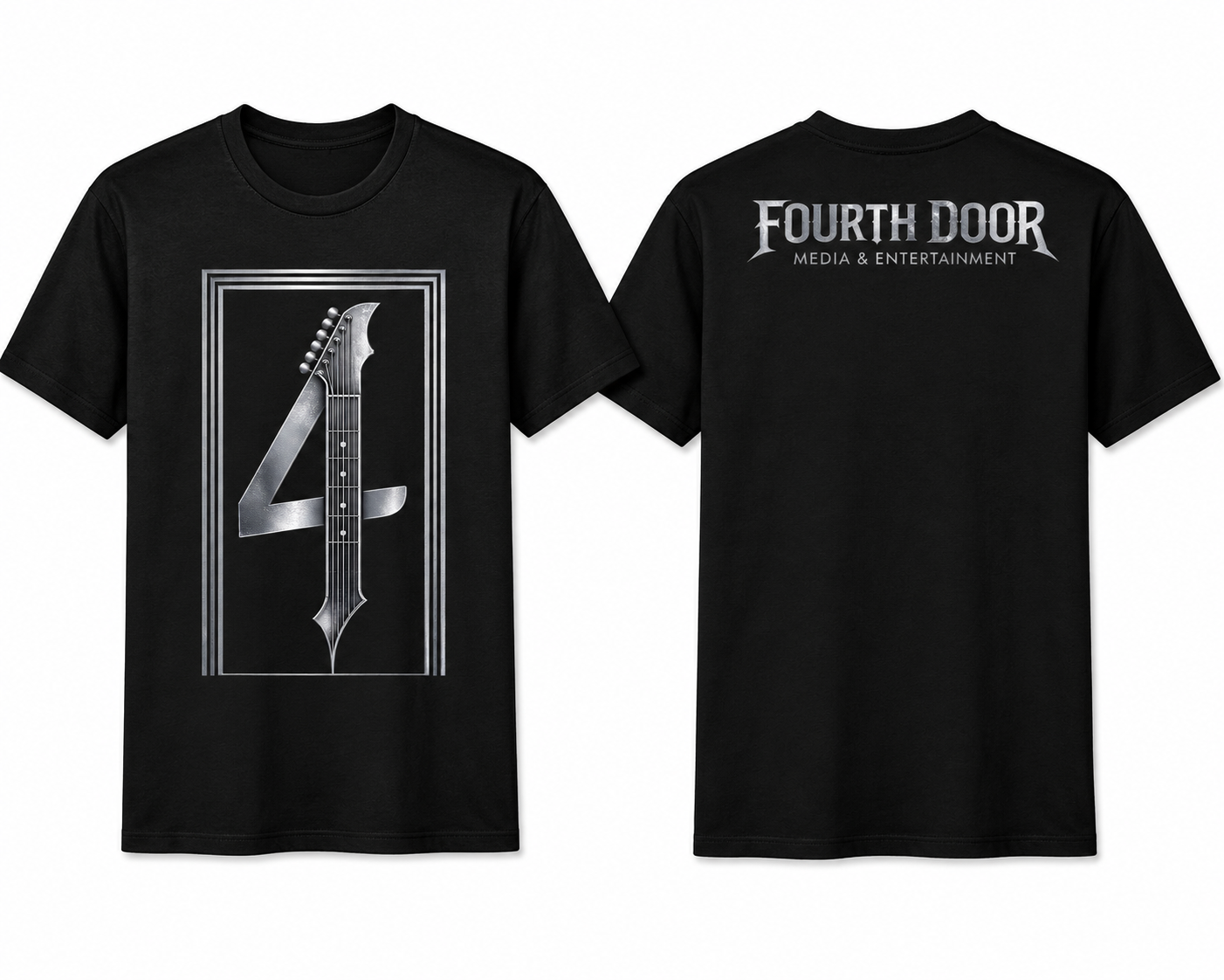 4th Door Media Front & Back Print Tee — Tultex