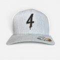 4th Door Media Flexfit 110 Hat — Grey & White