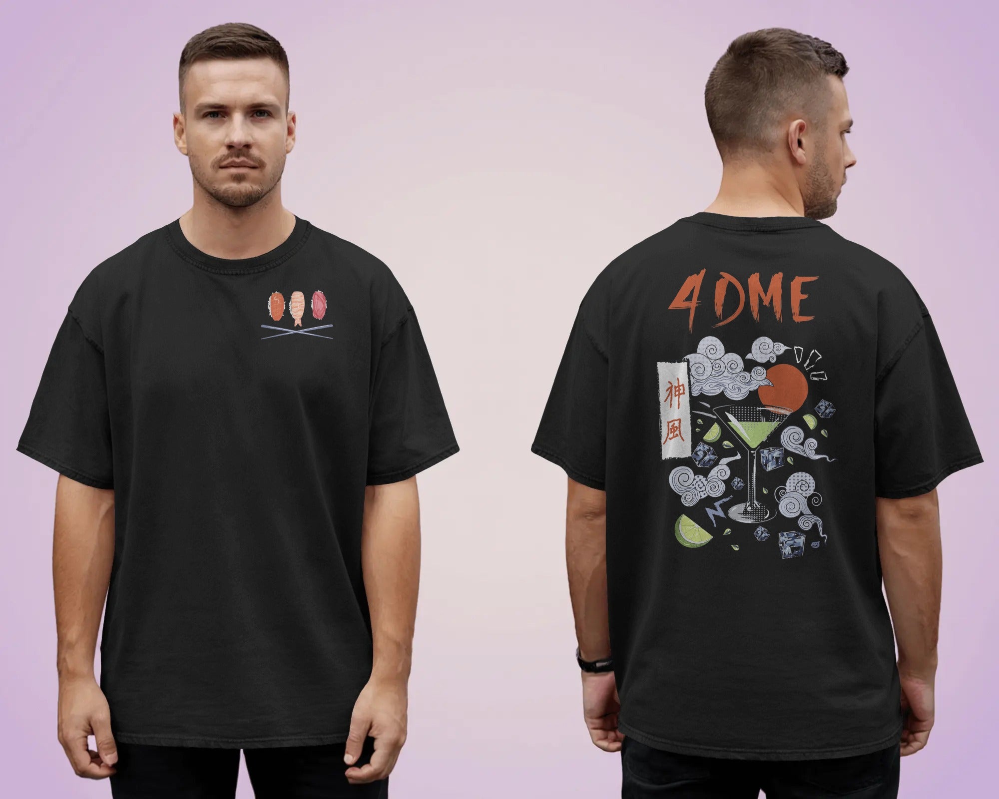 Kamikaze "4DME" Happy Hour Tee — Limited Edition (Black)