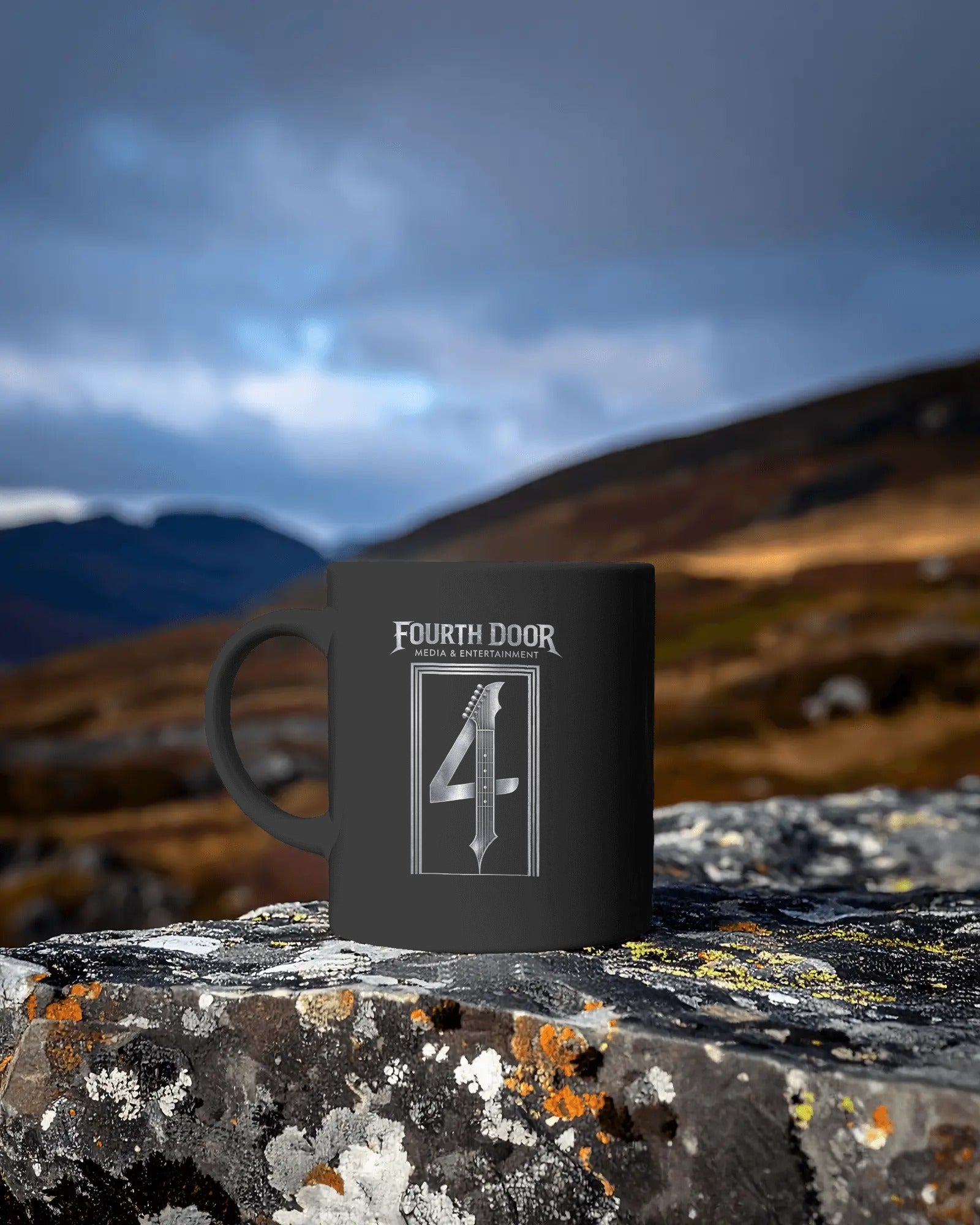 4th Door Media Black Logo Mug