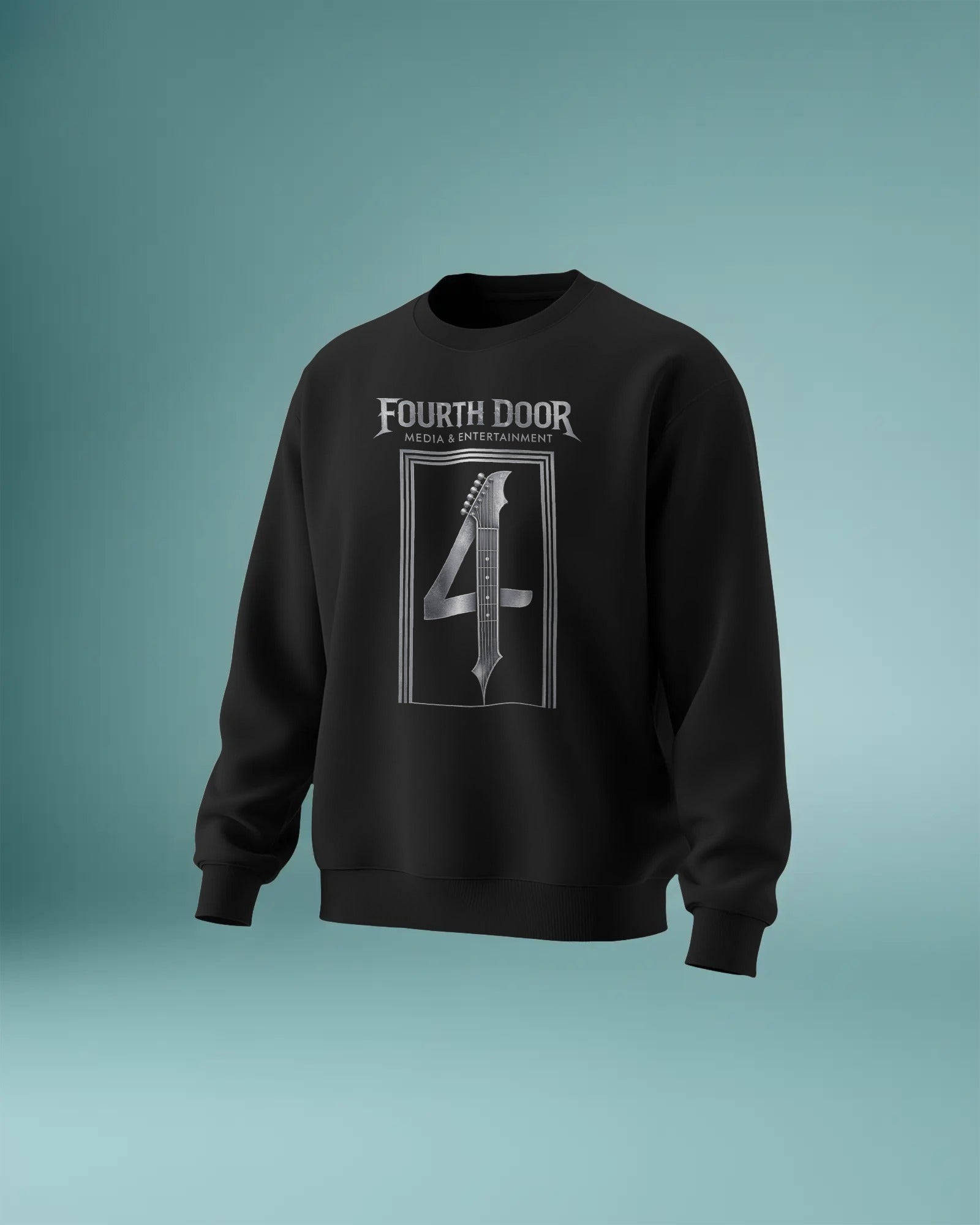 4th Door Media Long Sleeve Sweatshirt — Metallic Logo